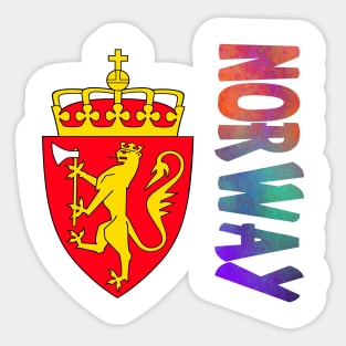 Norway Coat of Arms Design Sticker